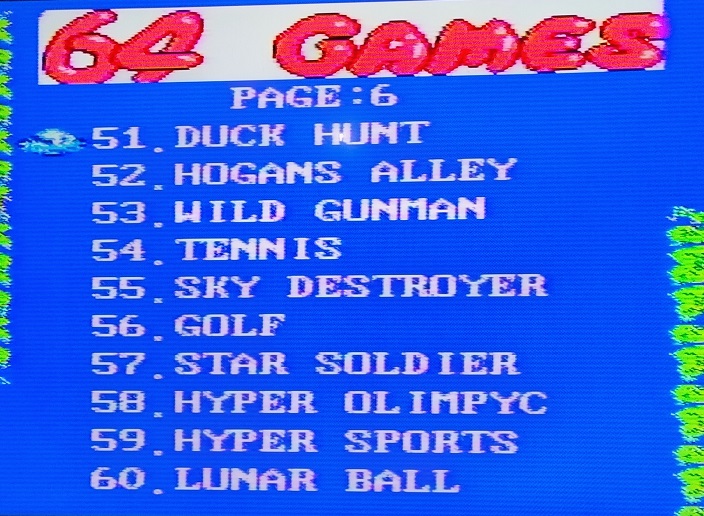 Cartucho NES 64 jogos original preto - Imagem 9