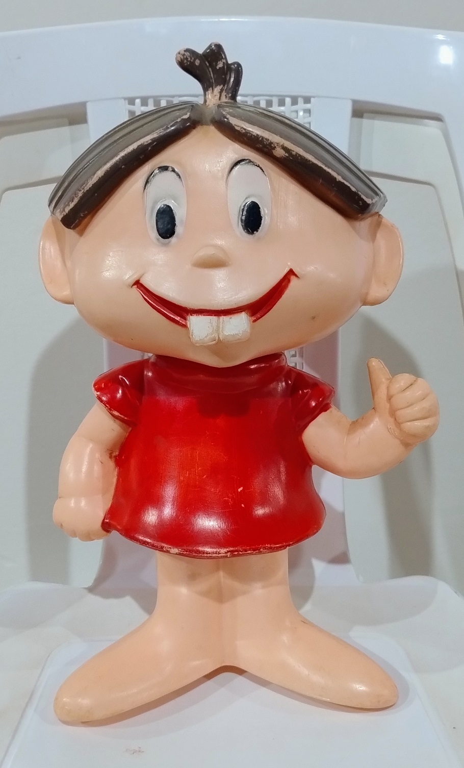 Mônica antiga de plástico 30cm